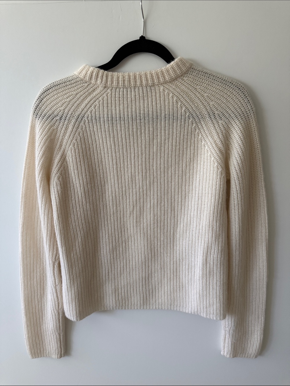 Jenni Kayne Cashmere Fisherman Sweater Ivory Cream Size XS - Picture 9 of 9